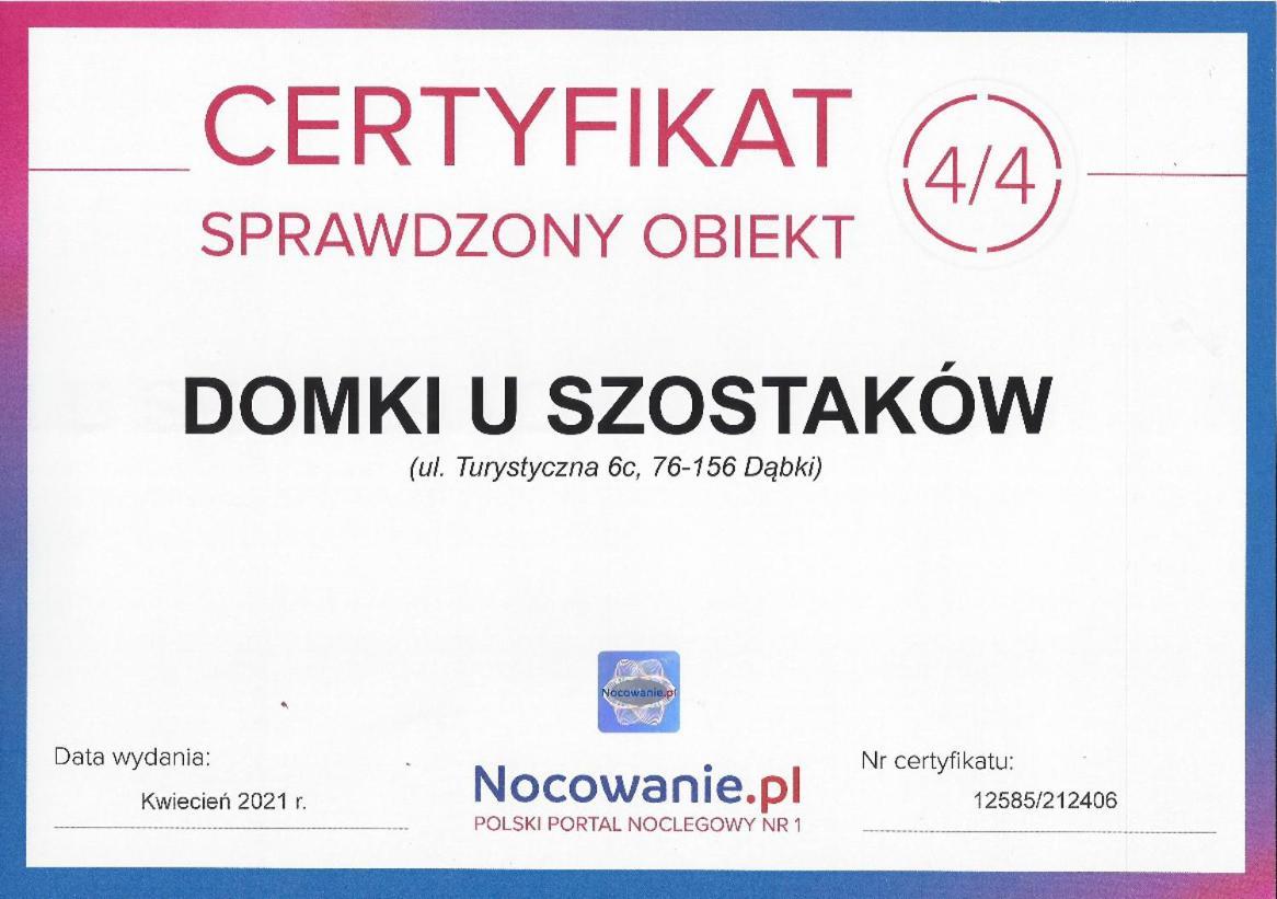 Domki U Szostakow Dąbki Exterior photo